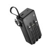 УМБ HOCO Night tide power bank with 4 cables J146B 30000mAh |1USB/1Type-C, 2A| black