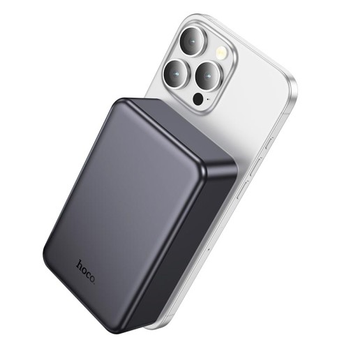 УМБ HOCO Original PD magnetic power bank 20000mAh J160B |1Type-C/1Lightning, 20W/3A, PD/QC| grey