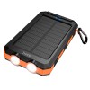 УМБ HOCO Platinum solar dual lighting power bank J164 8000mAh |2USB/1Type-C, 2A| black