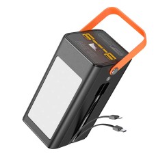 УМБ HOCO Action fully compatible power bank DB49 100000mAh |4USB/Type-C/Lightning, 22.5W/3A, PD/QC| black