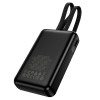 УМБ Full power PD fully compatible power bank with two cables J162 10000mAh |1USB/1Type-C, 22.5W/3A, PD/QC| black