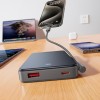 УМБ HOCO Starlight PD fully compatible power bank with cable J170 10000mAh |1USB/2Type-C, 22.5W/3A, PD/QC| grey