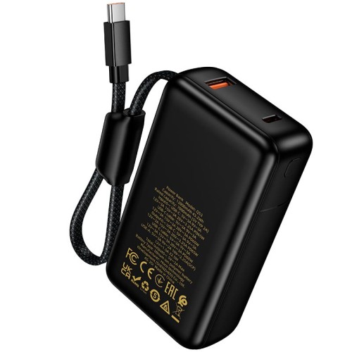 УМБ HOCO Skillful PD65W power bank Q53 12000mAh |1USB/1Type-C, 65W/3A, PD/QC| black