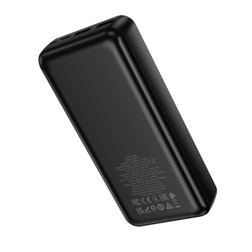 УМБ Borofone Clever PD fully compatible power bank BJ80A 20000mAh |2USB/1Type-C, PD/QC, 22.5W/3A| black