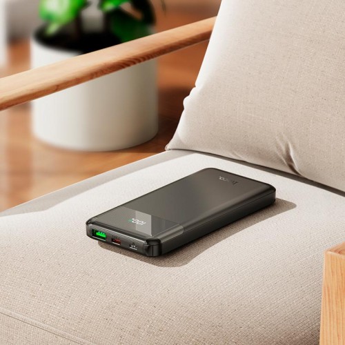 УМБ HOCO Cool figure PD power bank J102 10000mAh |1USB/1Type-C, 20W/3A, PD/QC| black