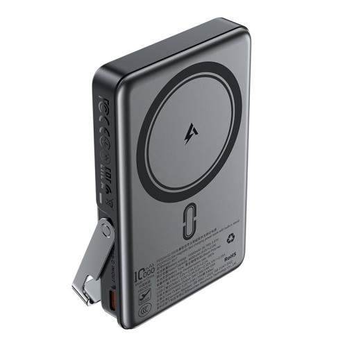 УМБ ACEFAST PD magnetic fast charging power bank with built-in stand M17 10000 mAh |1Type-C, 22.5W/3A, PD/QC| black