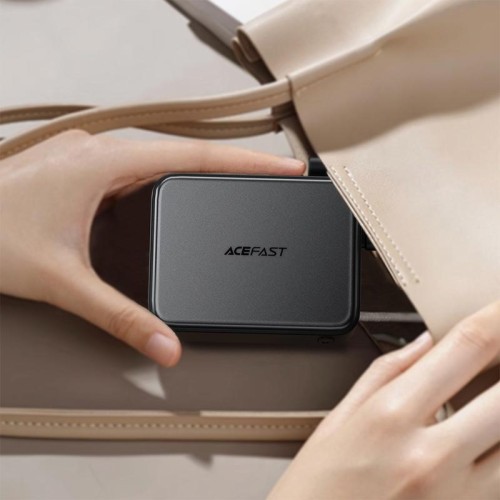 УМБ Acefast fast charging power bank with cable M28 10000mAh |1USB/2Type-C, 22.5W/3A, PD/QC| black