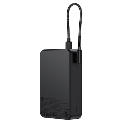 УМБ Acefast fast charging power bank with cable M29 20000mAh |1USB/2Type-C, 22.5W/3A, PD/QC| black