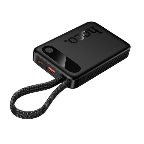 УМБ HOCO Edge PD fully compatible power bank with two cables J171 10000mAh |1USB/1Type-C, 22.5W/3A, PD/QC| black