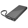 УМБ HOCO Nature power bank with cable J129 (Lightning) 5000mAh |1Type-C/1USB, 2A| black
