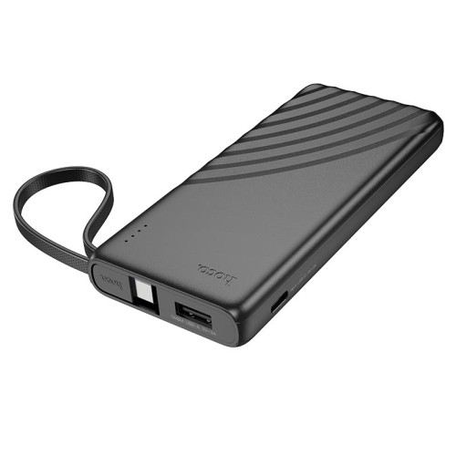 УМБ HOCO Nature power bank with cable J129 (Type-C) 5000mAh |1Type-C/1USB, 2A| black