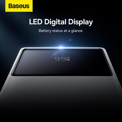 УМБ Baseus Star-Lord Digital Display Fast Charge Power Bank 30000mAh |2USB/1Type-C, 22.5W/3A, PD/QC| white
