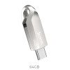 Флешка HOCO USB3. 0 Type-C OTG Flash Disk Smart drive UD8 64GB silver