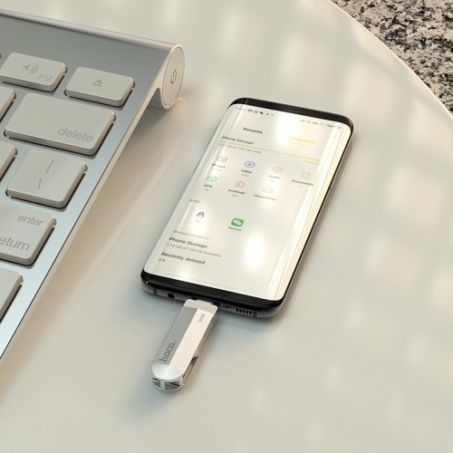 Флешка HOCO Wise USB3. 0 Type-C OTG USB flash drive UD10 64GB silver