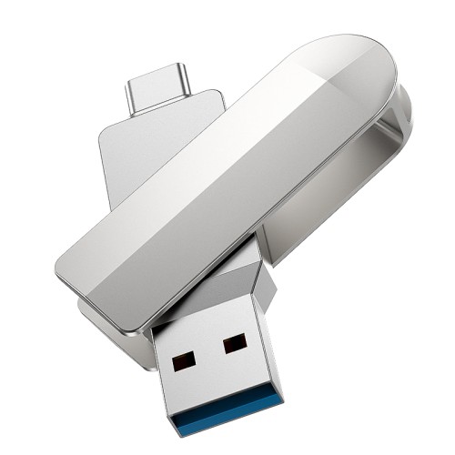 Флешка HOCO Wise USB3. 0 Type-C OTG USB flash drive UD10 64GB silver