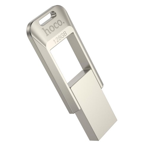 HOCO Smart USB3.0 rotating USB flash drive (128GB) UD16 |exFAT| silver