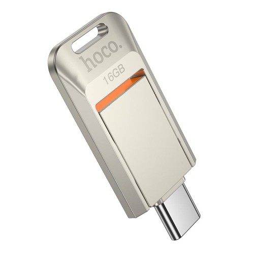 HOCO Smart USB3.0 Type-C rotating USB flash drive (16GB) UD17 |exFAT| silver