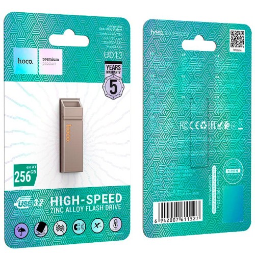 HOCO Clever USB3.2 USB flash drive (256GB) UD13 |exFAT| grey
