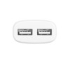 Адаптер мережевий Hoco Lightning cable C12 |2USB, 2.4А| white