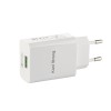Адаптер мережевий KONI STRONG  KS50 |QC3.0, 1USB, 3A| grey