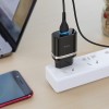 Адаптер мережевий HOCO Micro USB cable Smart FCP/AFC C12Q |1USB, 3A, 18W, QC3.0| white