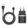 Адаптер мережевий HOCO Micro USB cable Smart FCP/AFC C12Q |1USB, 3A, 18W, QC3.0| white