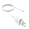 Адаптер мережевий HOCO Type-C cable Asombroso C81A |1USB, 2.1A| white