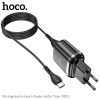Адаптер мережевий HOCO Type-C cable Aspiring dual port charger set N4 |2USB, 2.4A| (Safety Certified) white