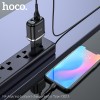 Адаптер мережевий HOCO Type-C cable Aspiring dual port charger set N4 |2USB, 2.4A| (Safety Certified) white