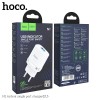 Адаптер мережевий HOCO Ardent single port charger N1 |1USB, 2.4A, 12W| (Safety Certified) black