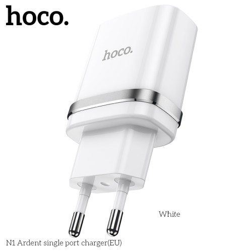 Адаптер мережевий HOCO Ardent single port charger N1 |1USB, 2.4A, 12W| (Safety Certified) black
