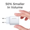 Адаптер мережевий JOYROOM Intelligent fast charger NRT-DY139E |1Type-C, QC/PD, 3A/20W| white