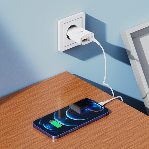 Адаптер мережевий HOCO Star round dual port charger C88A |2USB, 2.4A| black