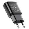 Адаптер мережевий HOCO Star round dual port charger C88A |2USB, 2.4A| white