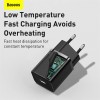 Адаптер мережевий BASEUS Super Si quick charger IC |1Type-C, 3A/30W, PD/QC| (CCSUP-J02) black
