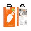Адаптер мережевий HOCO Type-C to Lightning Cable Lineal C95A |1USB/1Type-C, PD/QC, 20W/3A| white