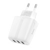 Адаптер мережевий HOCO Amazing three-port charger N15 |3USB, 3.4A| white