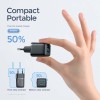 Адаптер мережевий JOYROOM Mini dual port smart fast charge  L-2A121 |2USB, 2.4A| black