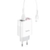 Адаптер мережевий HOCO Lightning cable Easy charge digital display charger set C93A |3USB, 3.4A| white