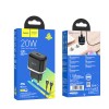 Адаптер мережевий HOCO Type-C to Lightning Cable Victorious single port charger set N24 |1Type-C, 20W/3A, PD/QC| black