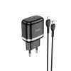 Адаптер мережевий HOCO Type-C to Lightning Cable Victorious single port charger set N24 |1Type-C, 20W/3A, PD/QC| white