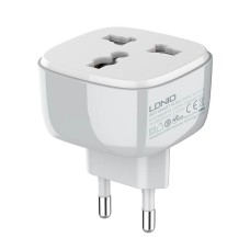 Розумна Wi-Fi розетка LDNIO  WIFI SMART POWER PLUG SCW1050 |2500W, 10A, 2.4Ghz| white