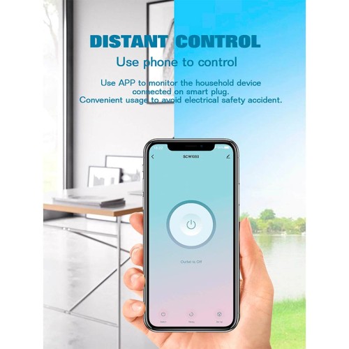 Розумна Wi-Fi розетка LDNIO  WIFI SMART POWER PLUG SCW1050 |2500W, 10A, 2.4Ghz| white