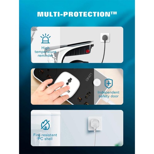 Розумна Wi-Fi розетка LDNIO  WIFI SMART POWER PLUG SCW1050 |2500W, 10A, 2.4Ghz| white