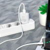 Адаптер мережевий BOROFONE Micro USB Cable Aspirer single port charger set BA74A |1USB, 2.1A| white