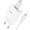 Адаптер мережевий HOCO Lightning Cable Leisure single port charger C106A |1USB, 10.5W/2.1A| white