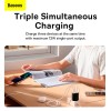 Адаптер мережевий Baseus Compact  Charger 3U 17W EU |3USB, QC, 3.4A|  (CCXJ020102) white