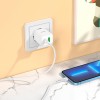Адаптер мережевий HOCO Type-C to Lightning Cable Founder charger set N28 |1USB/1Type-C, 20W/3A, PD/QC| black