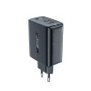 Адаптер мережевий ACEFAST GaN A29 |2Type-C, 50W/3A, PD/QC| white
