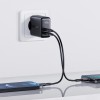 Адаптер мережевий ACEFAST A9 |2Type-C, 40W/3A, PD/QC| black